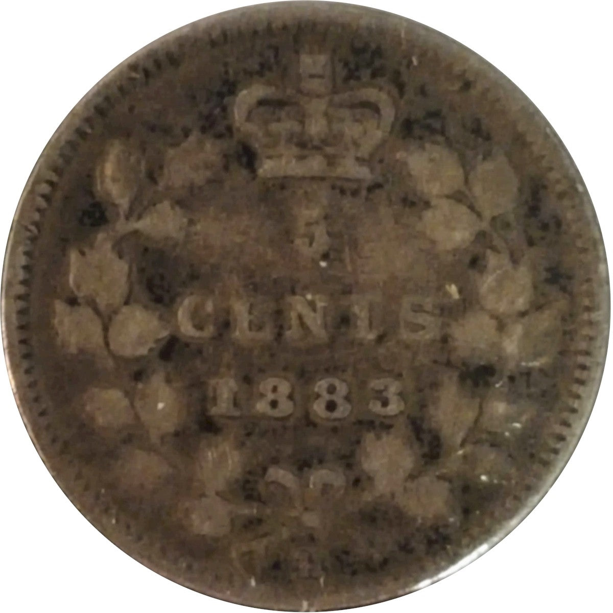 1883H Canada 5-cents Fine (F12)