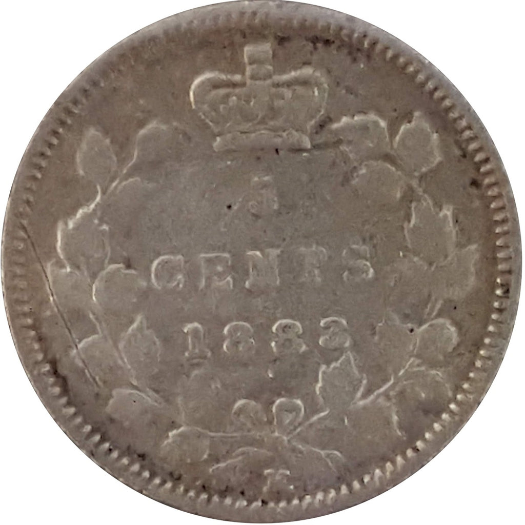 1883H Canada 5-cents F-VF (F15) $