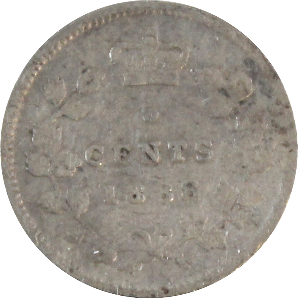 1888 Canada 5-cents Very Good (VG8)