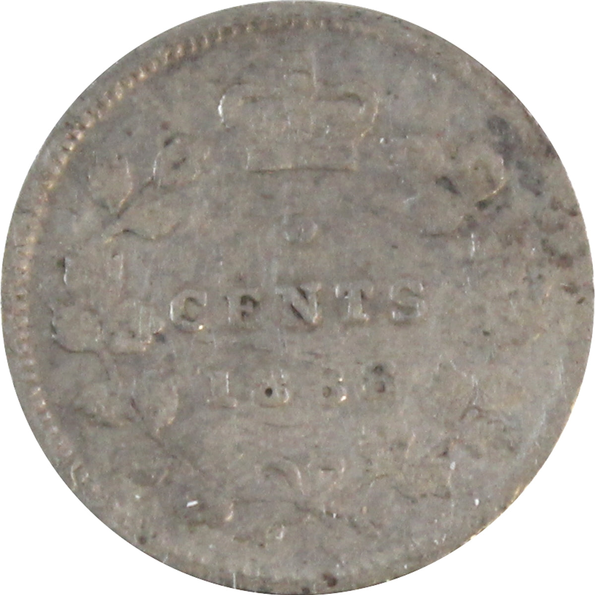 1888 Canada 5-cents Very Good (VG8)