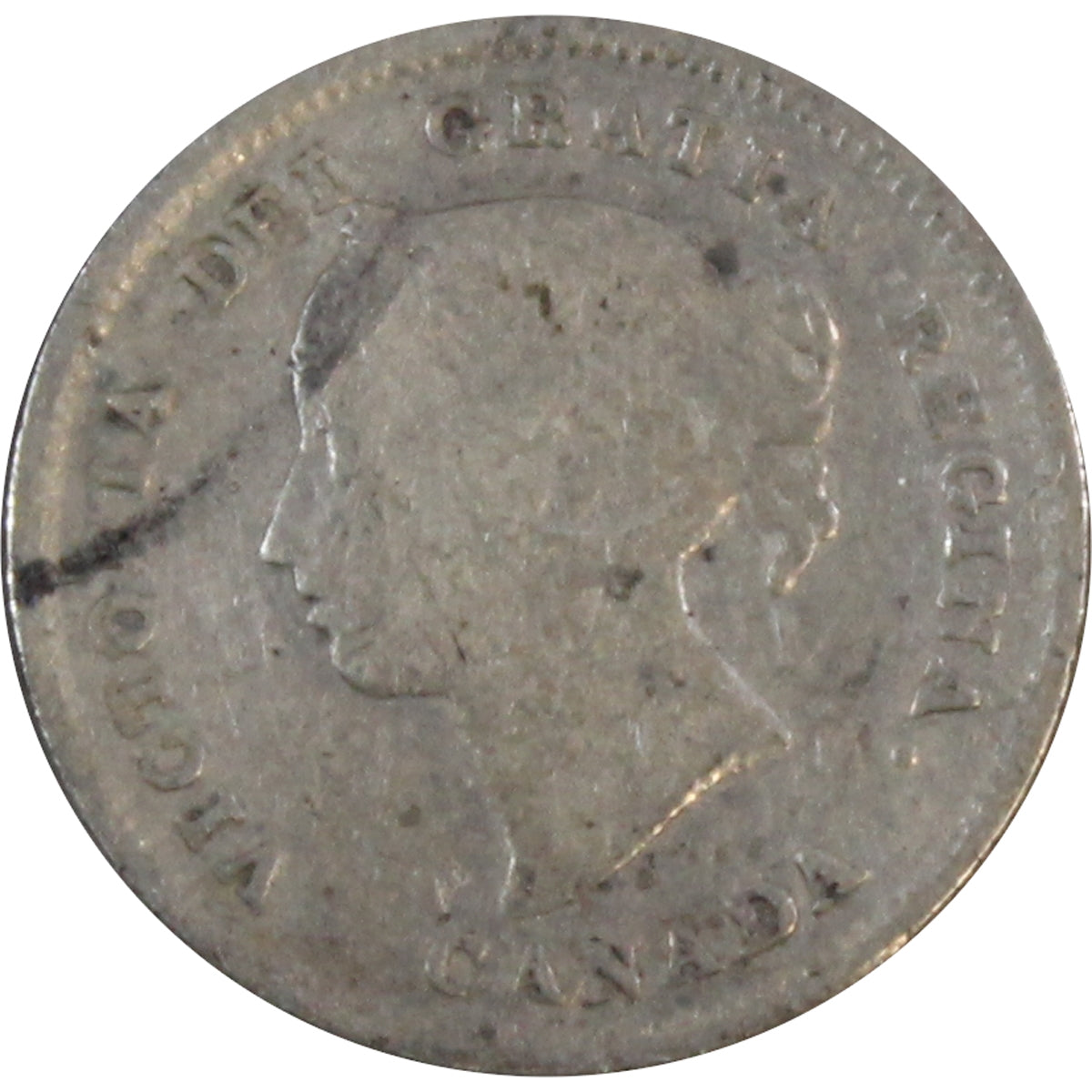 1888 Canada 5-cents Very Good (VG8)