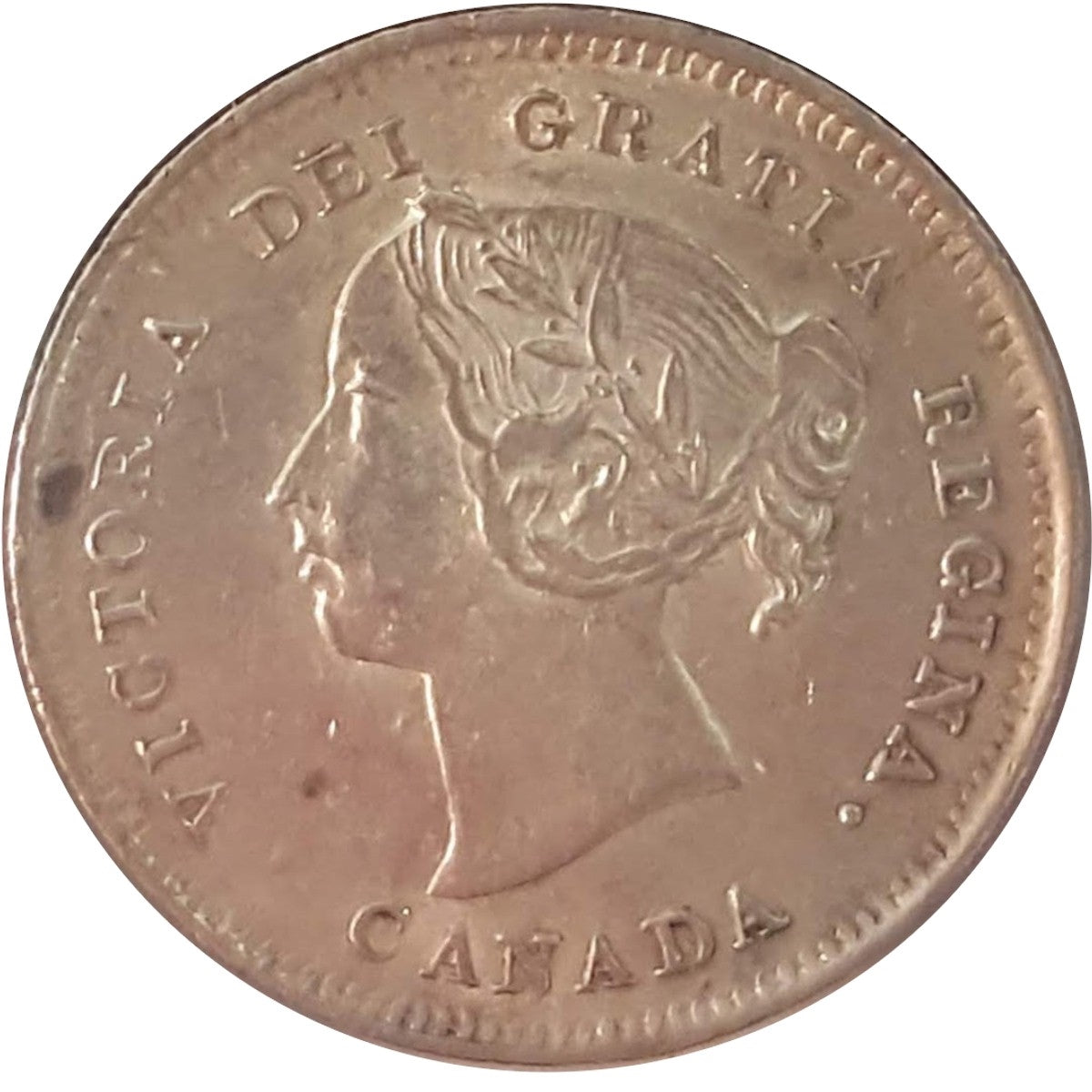 1888 Canada 5-cents Almost Uncirculated (AU50) $