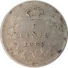 1889 Canada 5-cents VF-EF (VF30) $