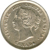1891 Obv. 5 Canada 5-cents Almost Uncirculated (AU50) $