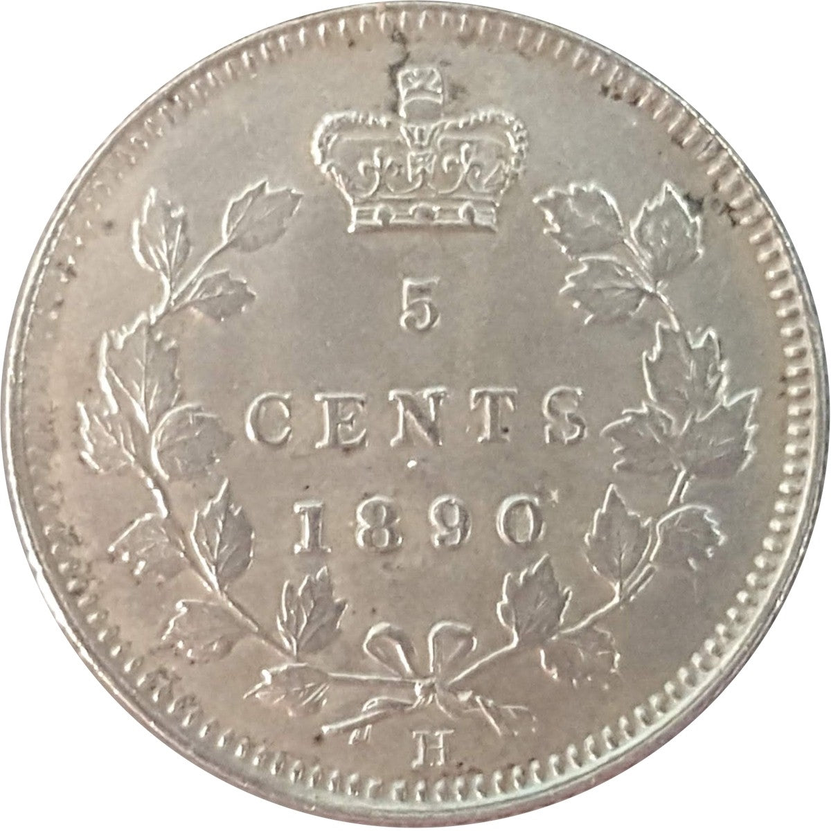 1890H Canada 5-cents AU-UNC (AU55) $