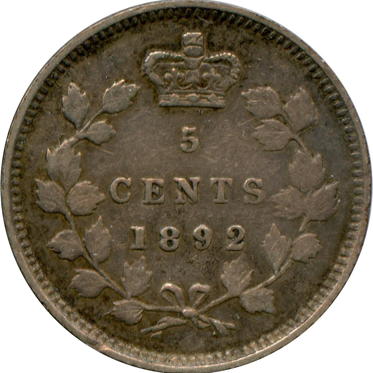 1892 Canada 5-cents VF-EF (VF30) $