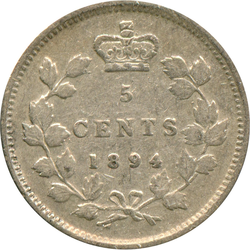 1894 Canada 5-cents VF-EF (VF30) $
