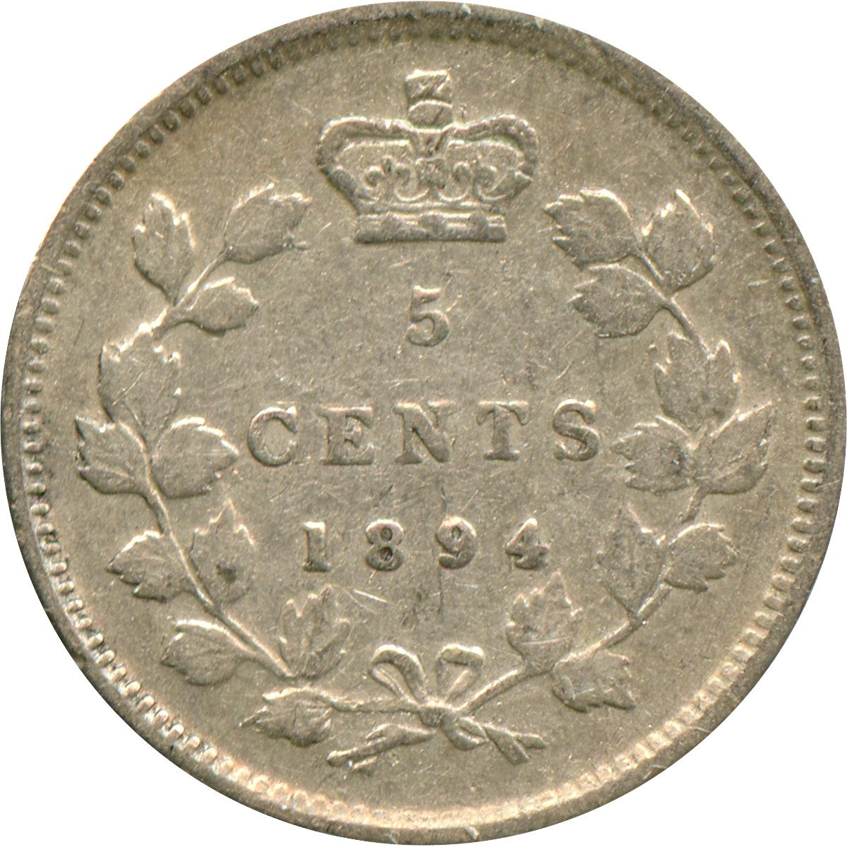 1894 Canada 5-cents VF-EF (VF30) $