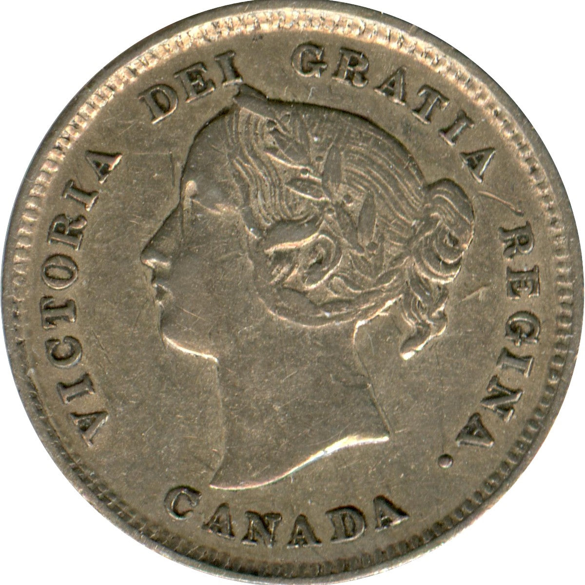 1894 Canada 5-cents Extra Fine (EF40) $