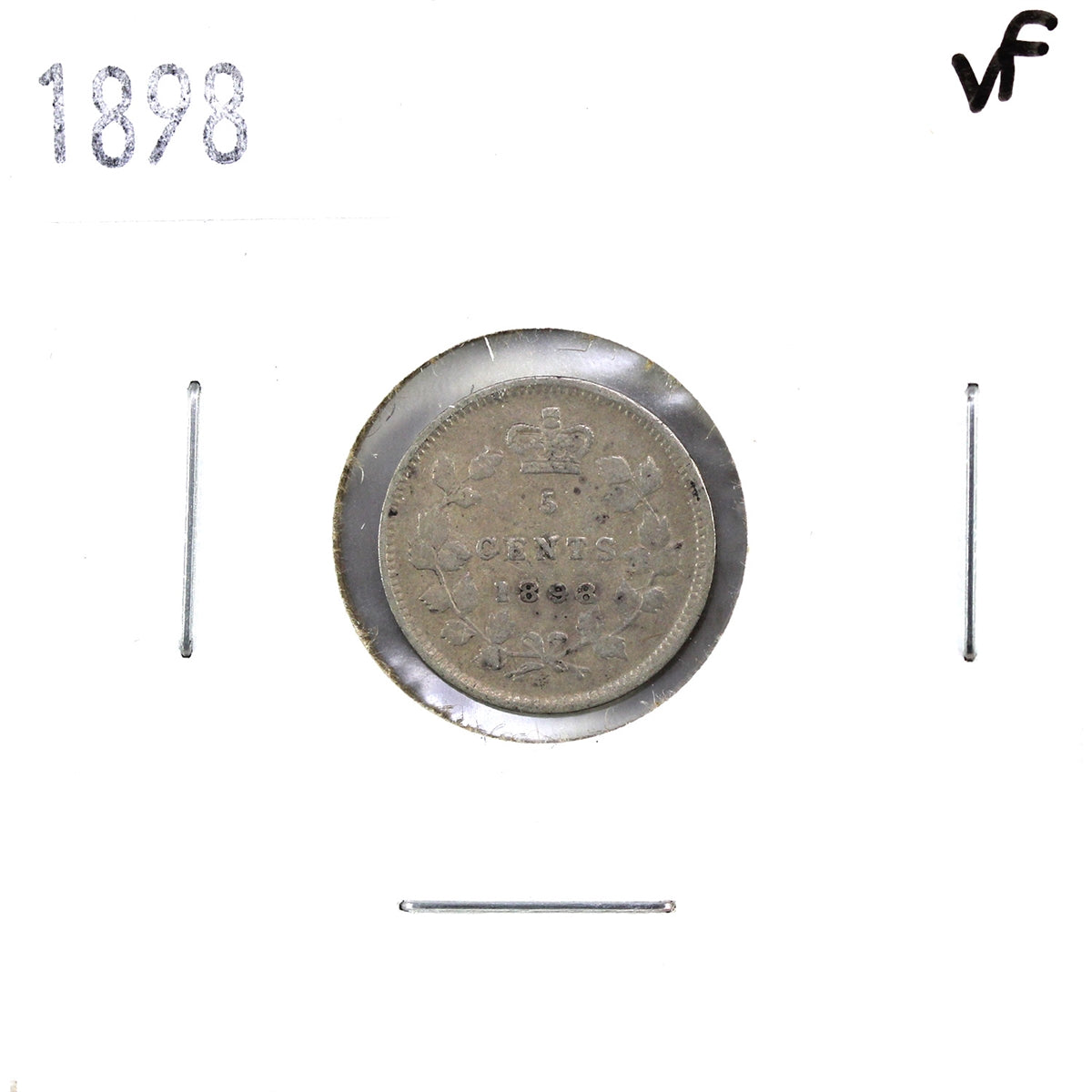 1898 Canada 5-cents Very Fine (VF20) $