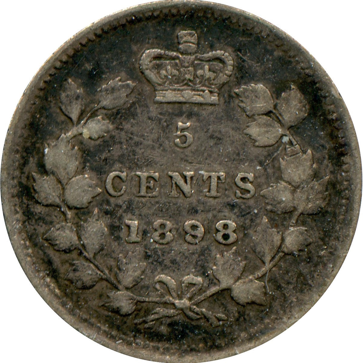 1898 Canada 5-cents VF-EF (VF30) $