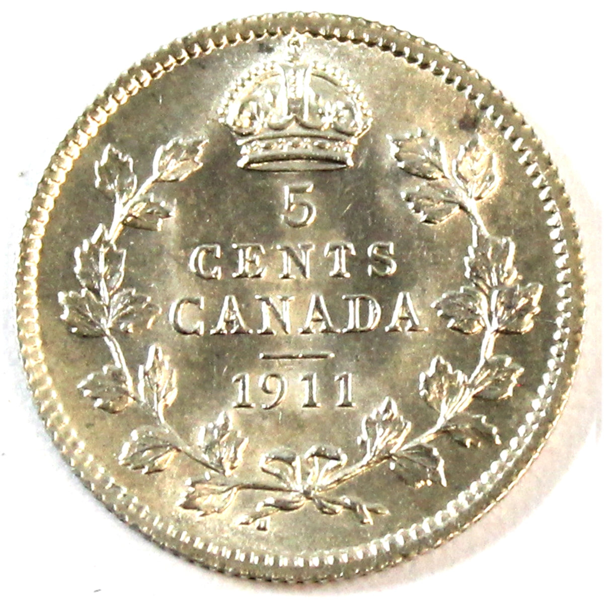 1911 Canada 5-cents Brilliant Uncirculated (MS63) $