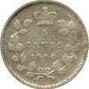1900 Round 0's Canada 5-cents VG-F (VG10)