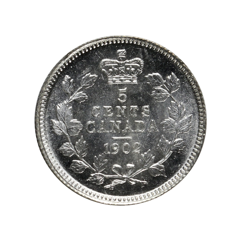 1902 Canada 5-cents Choice Brilliant Uncirculated (MS64) $