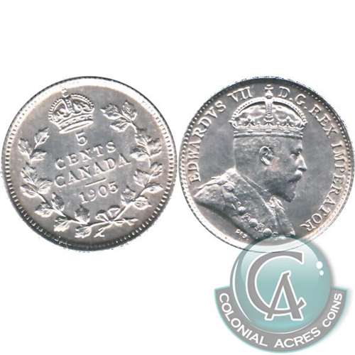 1905 Canada 5-cents Uncirculated (MS60) $