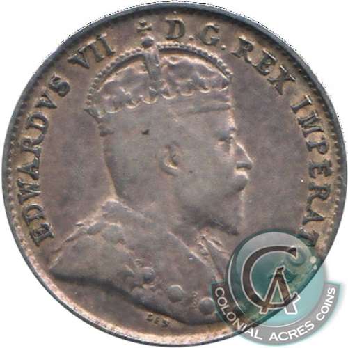 1906 Canada 5-cents F-VF (F15)