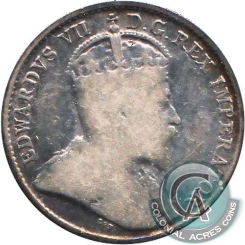 1908 Large 8 Canada 5-cents Very Good (VG8) $