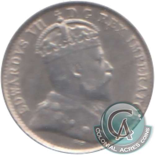 1908 Small 8 Canada 5-cents Very Fine (VF20)