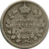 1908 Small 8 Canada 5-cents Good (G4)