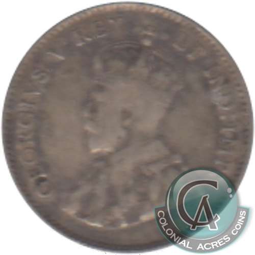 1911 Canada 5-cents F-VF (F15)