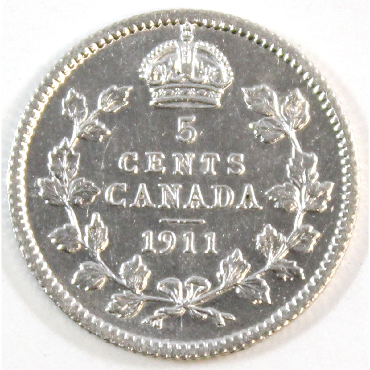 1911 Canada 5-cents Almost Uncirculated (AU50)