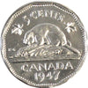 1947 Canada 5-cents UNC+ (MS62)