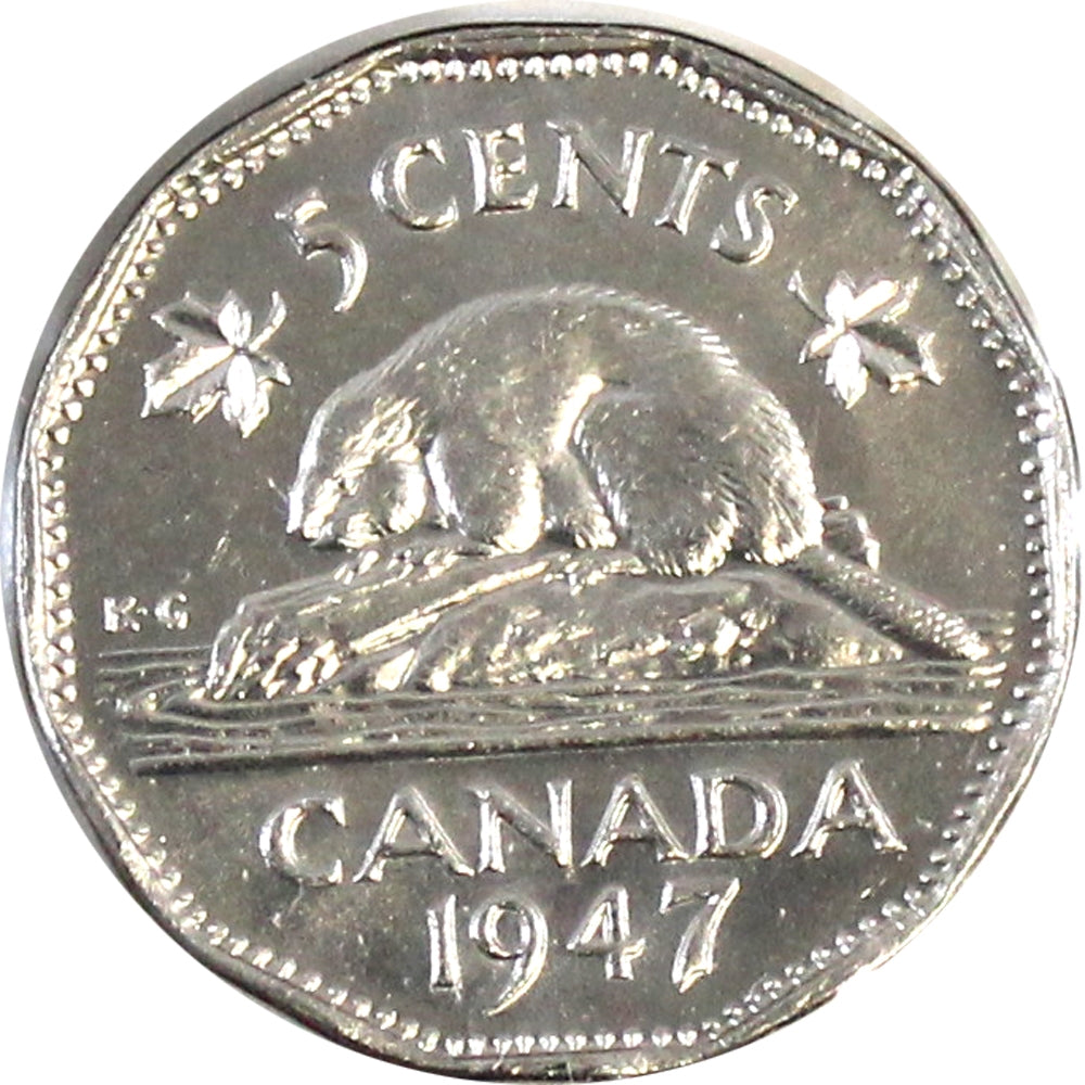 1947 Canada 5-cents UNC+ (MS62)