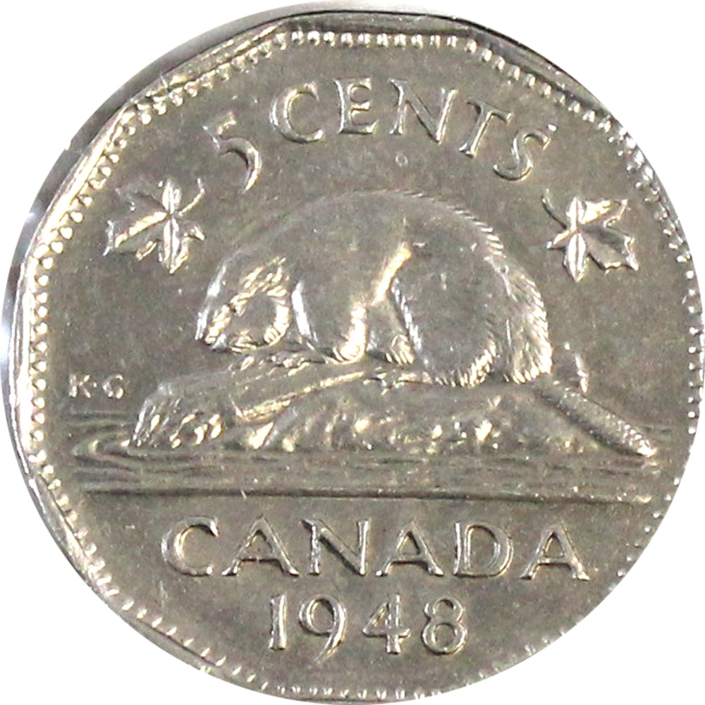 1948 Canada 5-cents UNC+ (MS62)