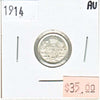 1914 Canada 5-cents Almost Uncirculated (AU50)