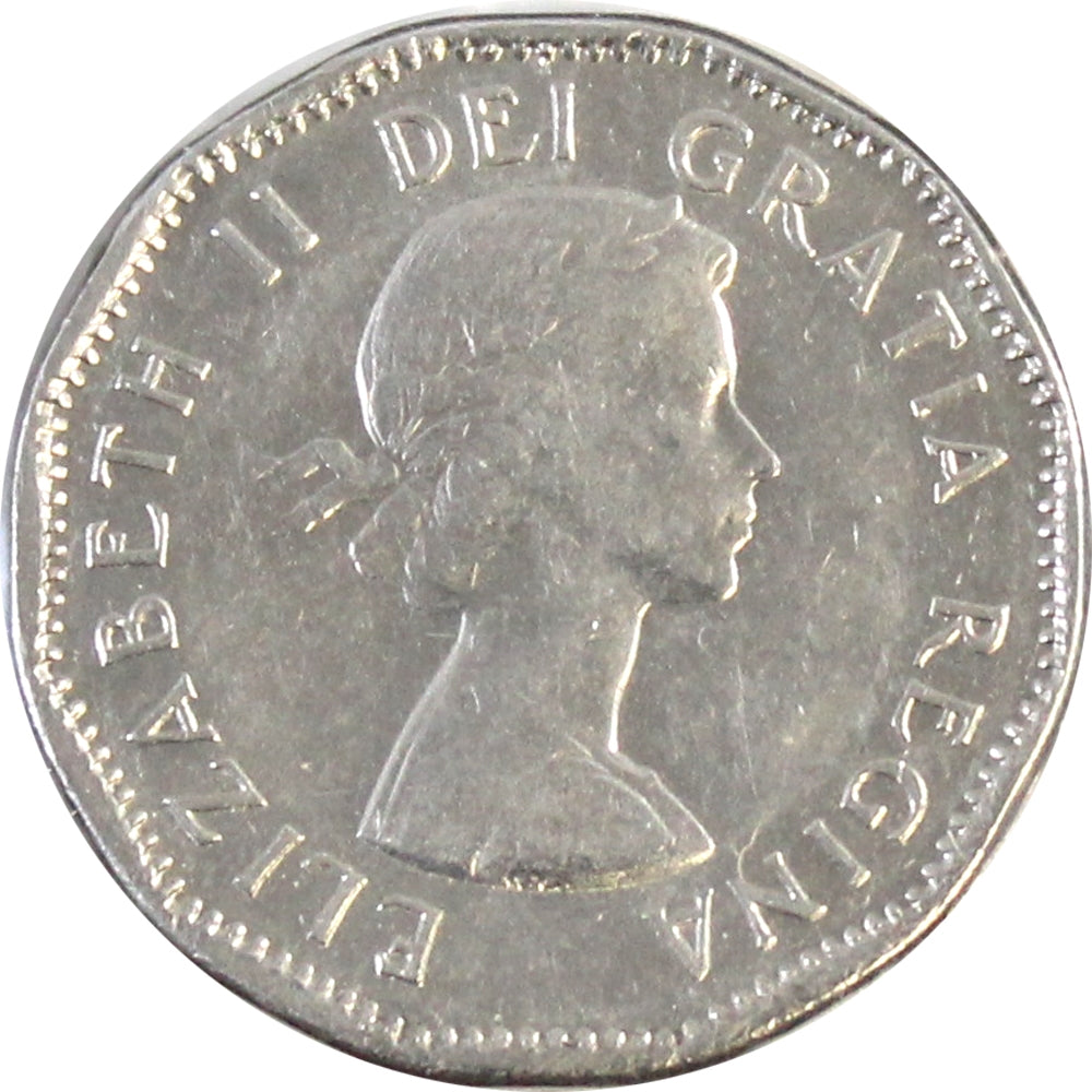 1957 Canada 5-cents Almost Uncirculated (AU50)