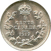1917 Canada 5-cents Brilliant Uncirculated (MS63) $