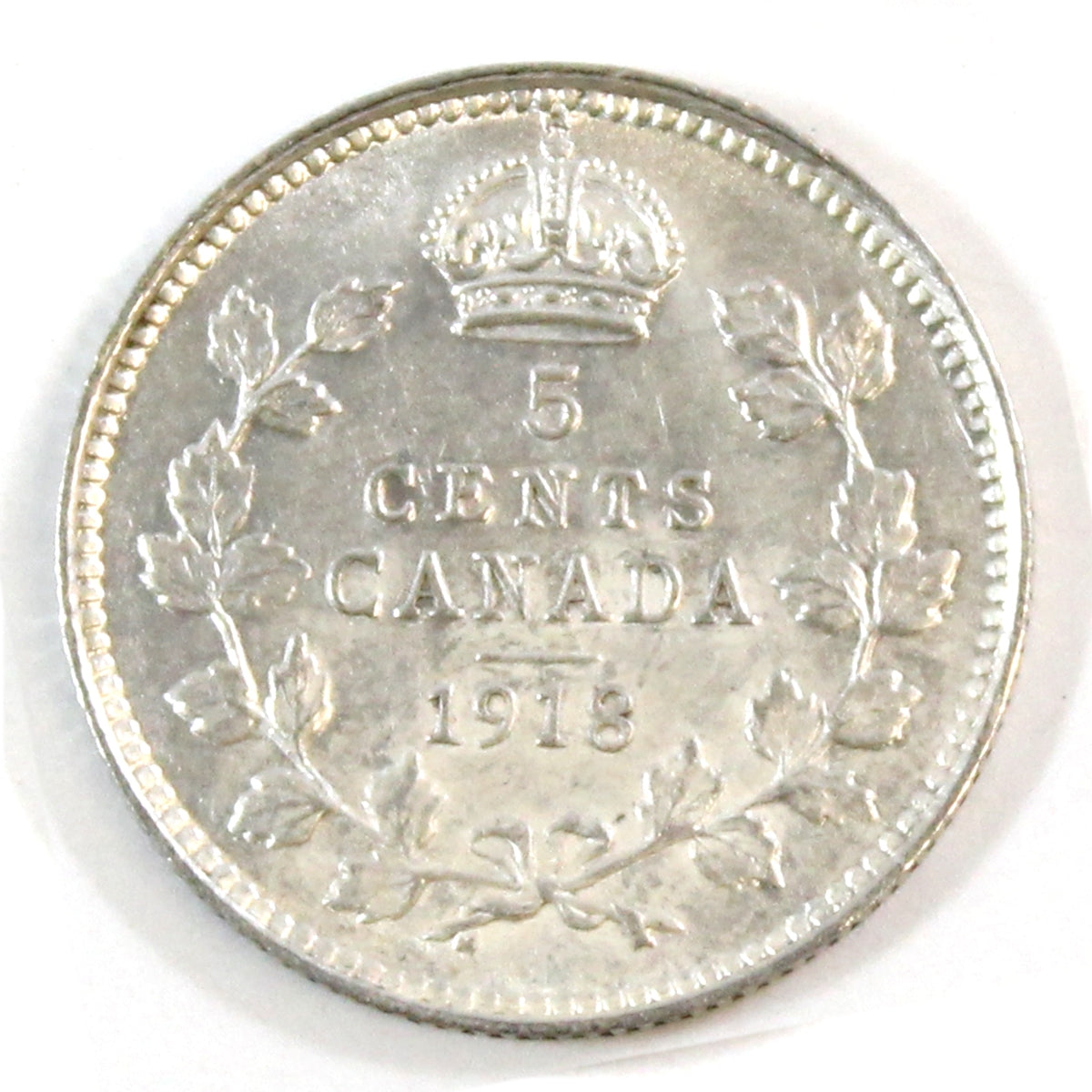 1918 Canada 5-cents EF-AU (EF45)