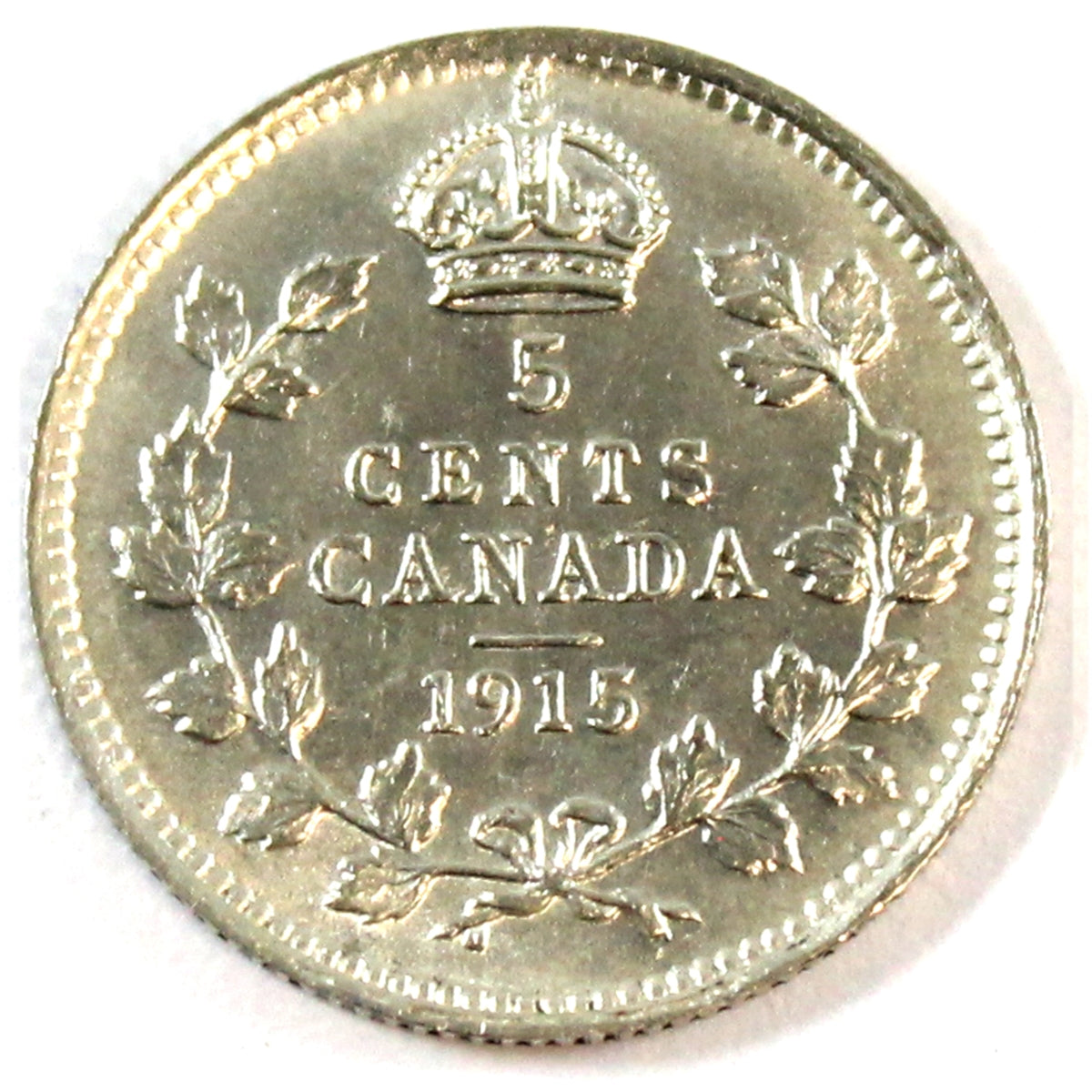 1915 Canada 5-cents UNC+ (MS62) $