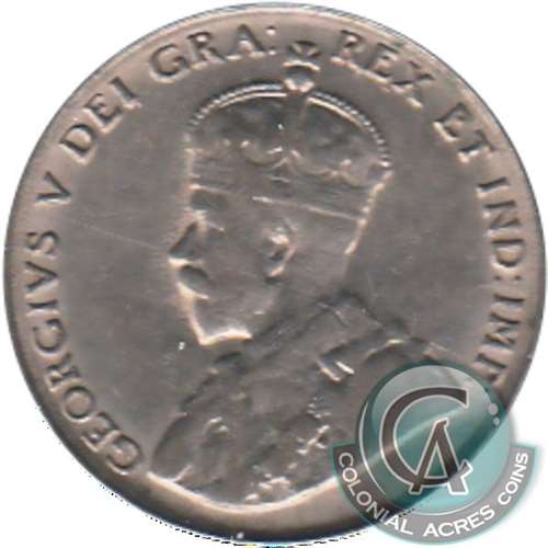 1922 Far Rim Canada 5-cents VF-EF (VF30)