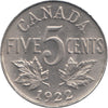 1922 Far Rim Canada 5-cents AU-UNC (AU55) $