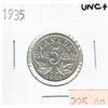 1935 Canada 5-cents UNC+ (MS62) $