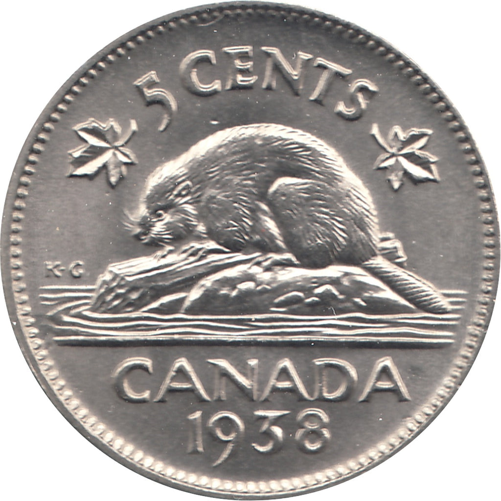 1938 Canada 5-cents UNC+ (MS62) $