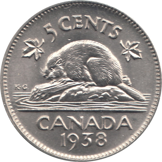 1938 Canada 5-cents UNC+ (MS62) $