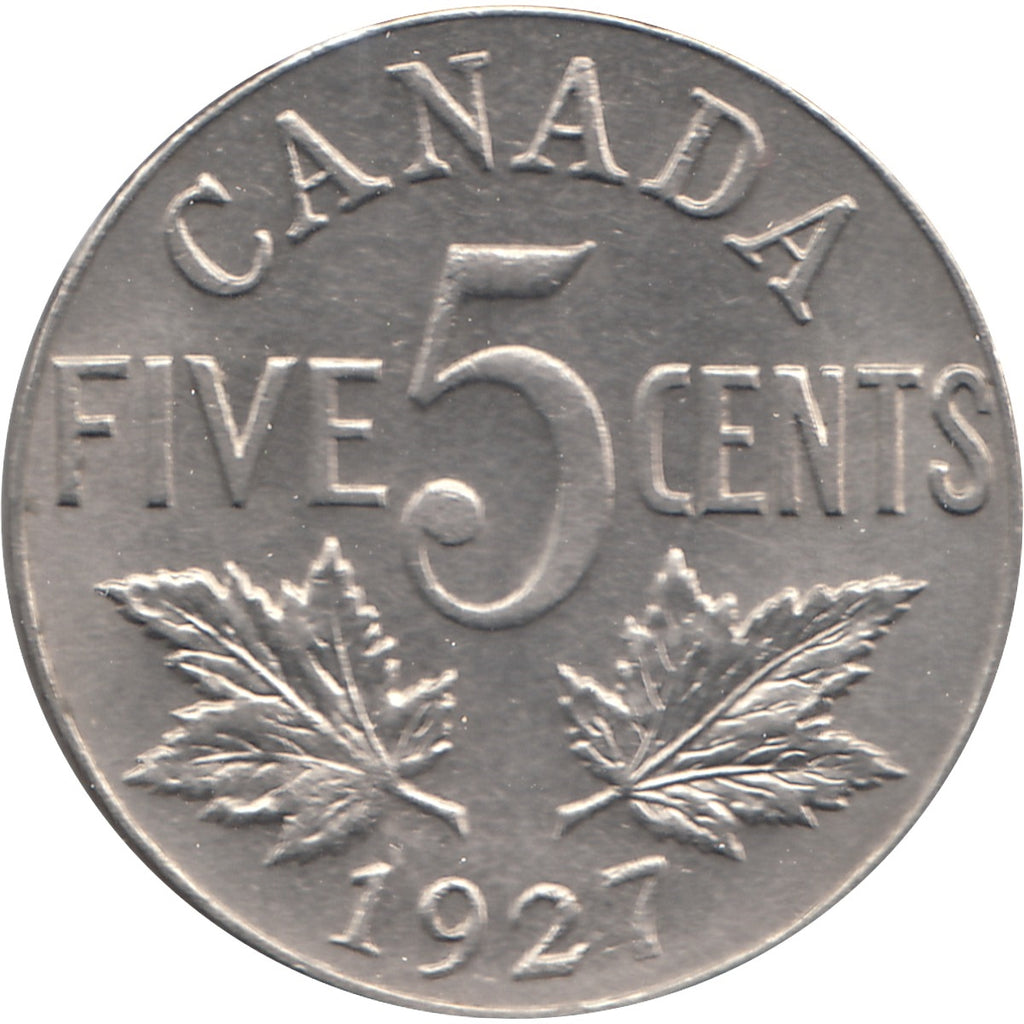 1927 Canada 5-cents Uncirculated (MS60) $