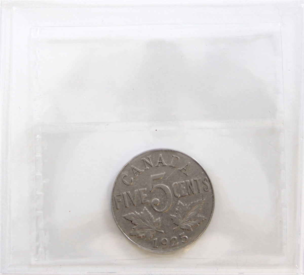 1925 Canada 5-cents ICCS Certified VG10