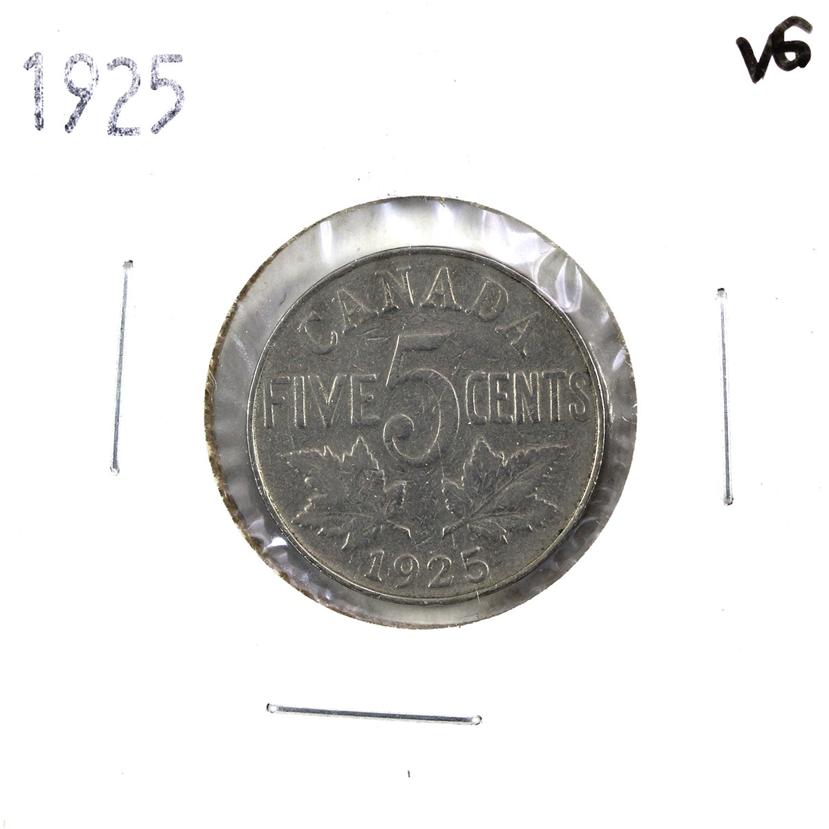 1925 Canada 5-cents Very Good (VG8) $