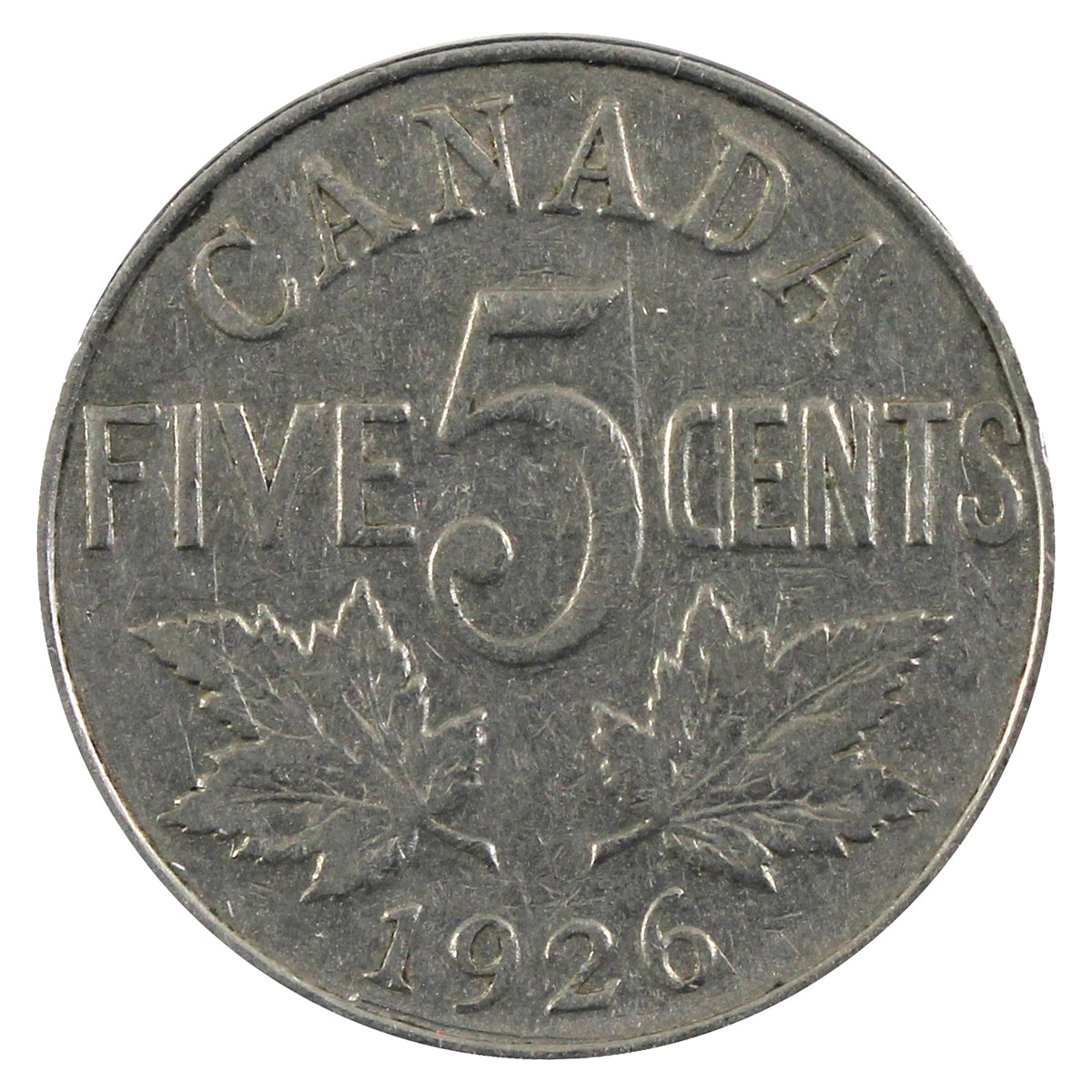 1926 Far 6 Canada 5-cents VG-F (VG10) $