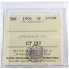 1906 Canada 5-cents ICCS Certified AU50