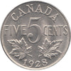 1928 Canada 5-cents Uncirculated (MS60) $