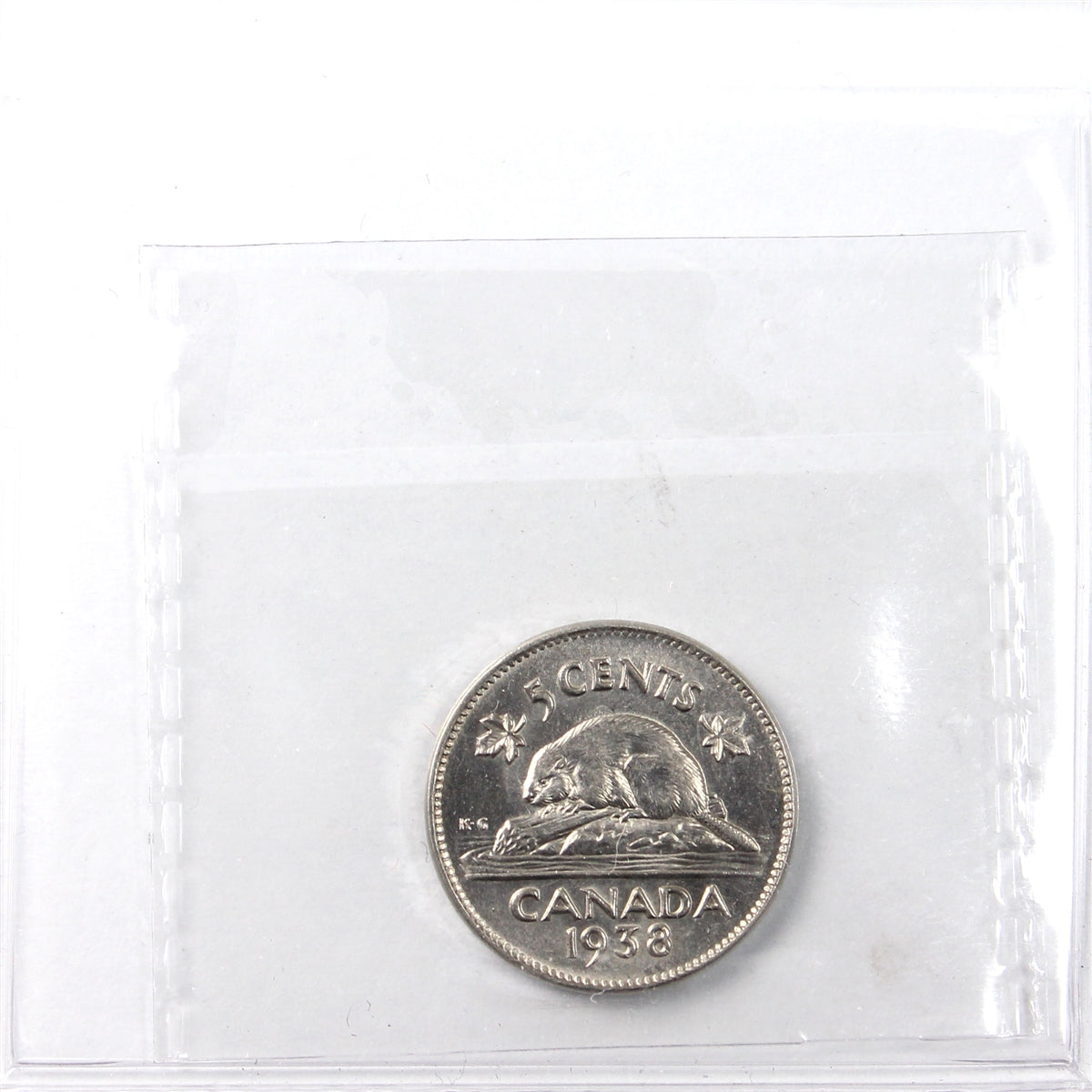 1938 Canada 5-cents ICCS Certified MS60