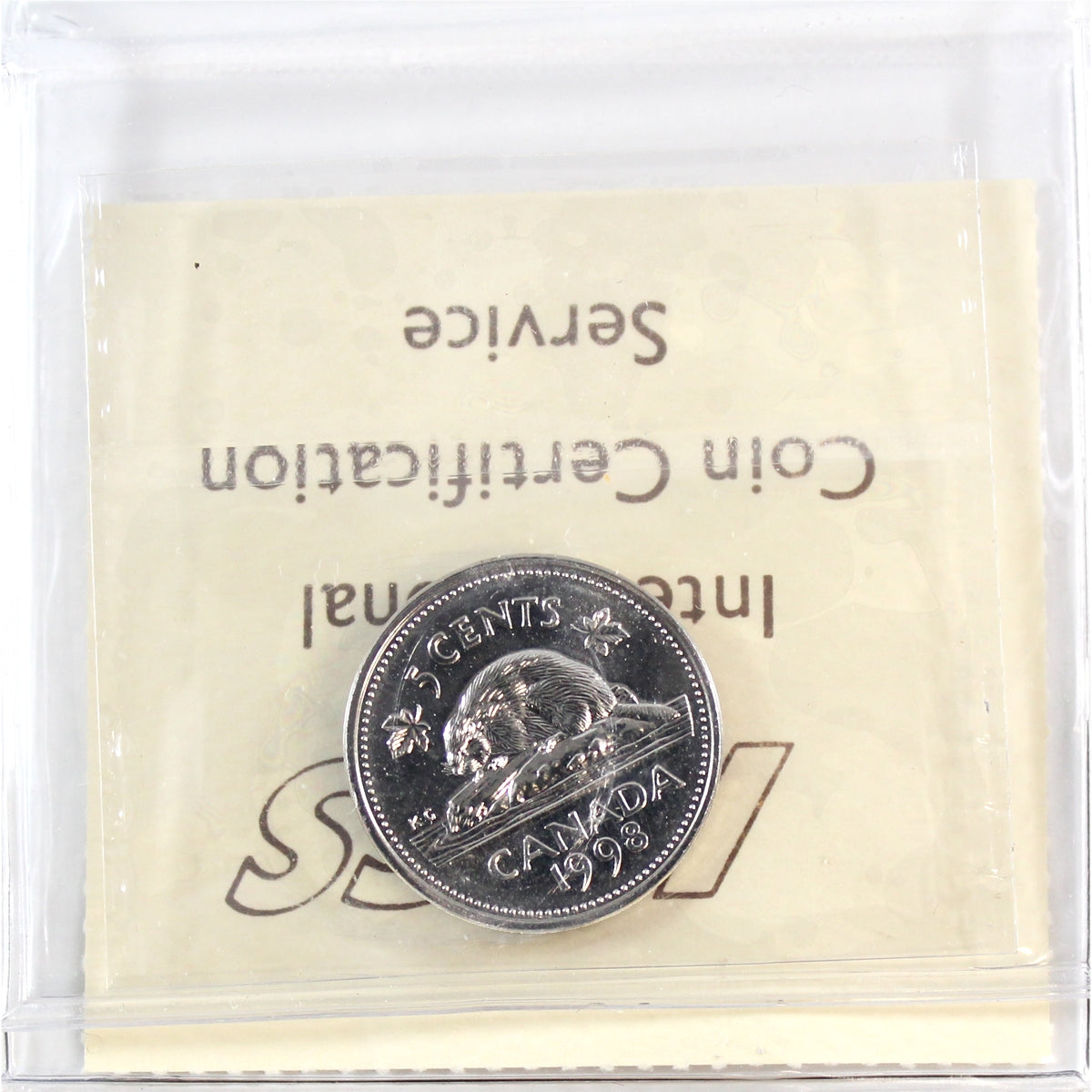1998W Canada 5-cents ICCS Certified MS67 NBU