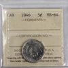 1946 Canada 5-cents ICCS Certified MS64