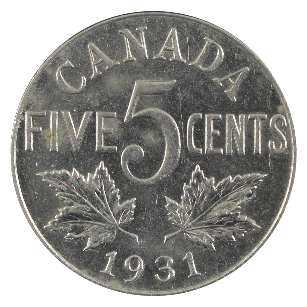 1931 Canada 5-cents AU-UNC (AU55) $