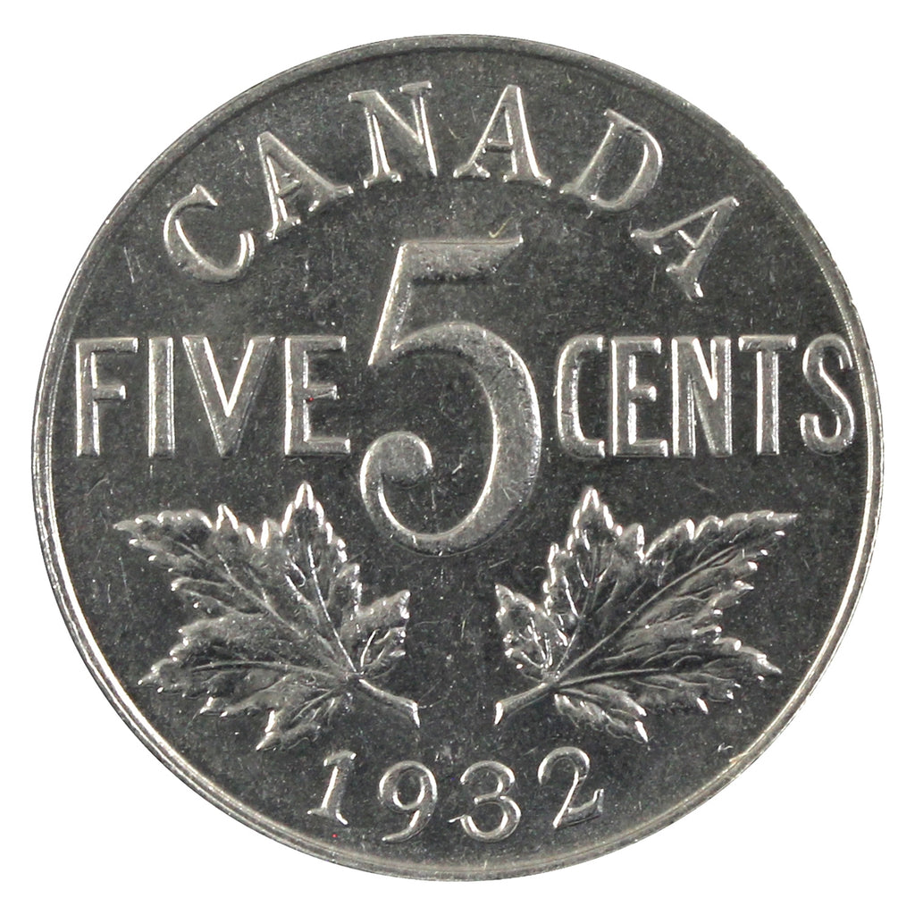 1932 Canada 5-cents AU-UNC (AU55)