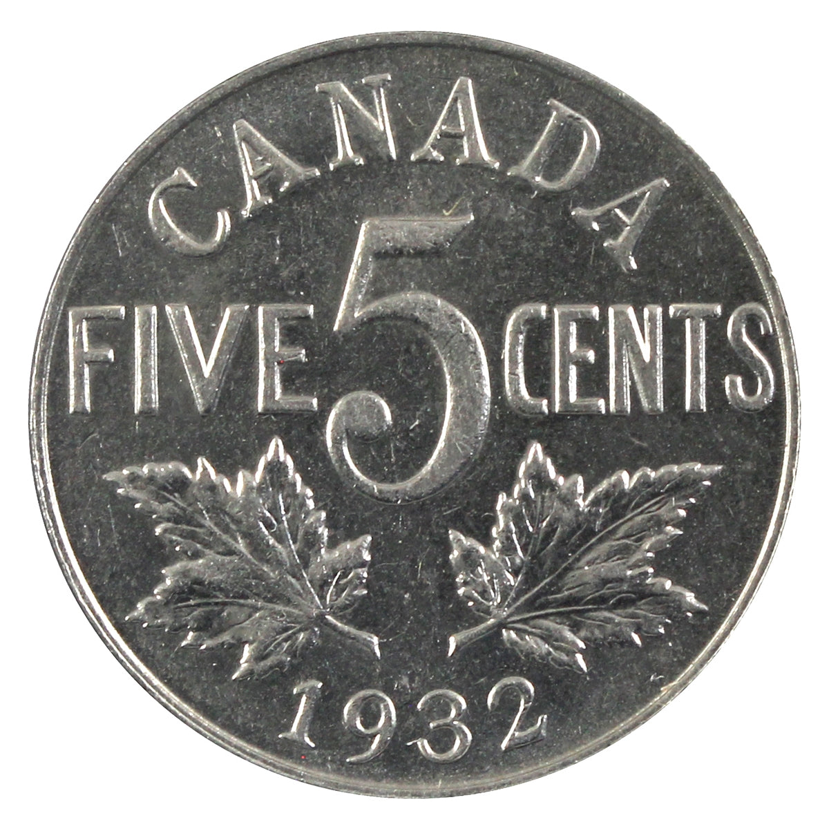 1932 Canada 5-cents AU-UNC (AU55)